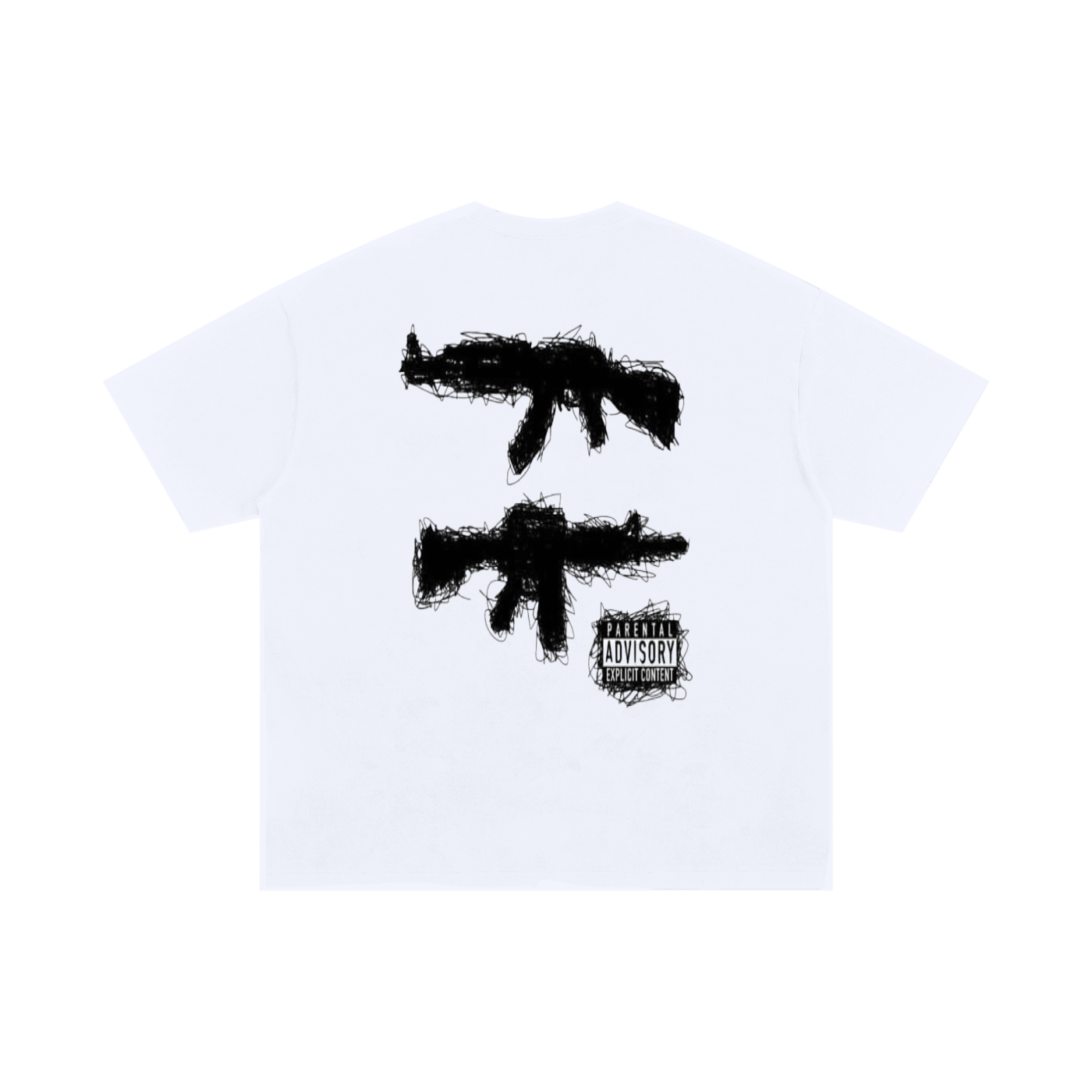 Unisex cotton ak47 designed tee