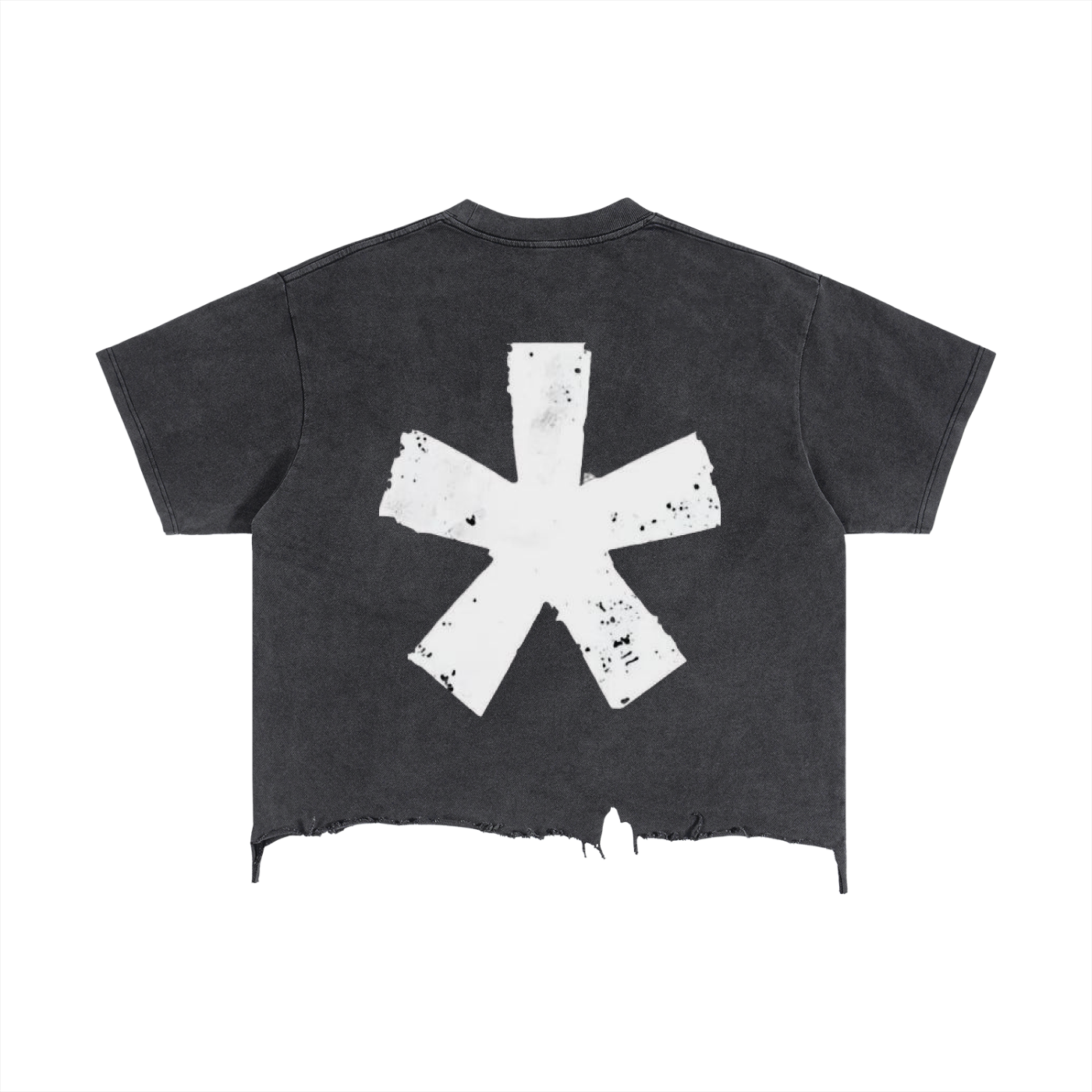 Vintage cropped designed tee